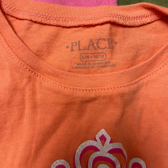 Girls Colorful Graphic Tees - Pink, Green, Orange, Purple - Picture 7 of 7